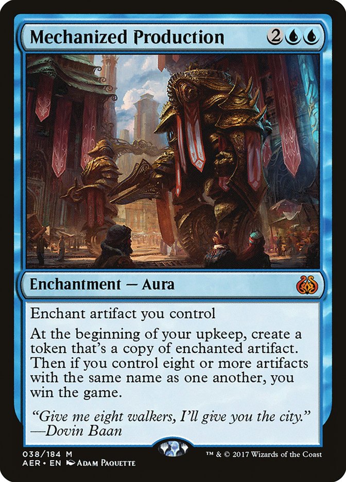 Mechanized Production - Aether Revolt (AER)