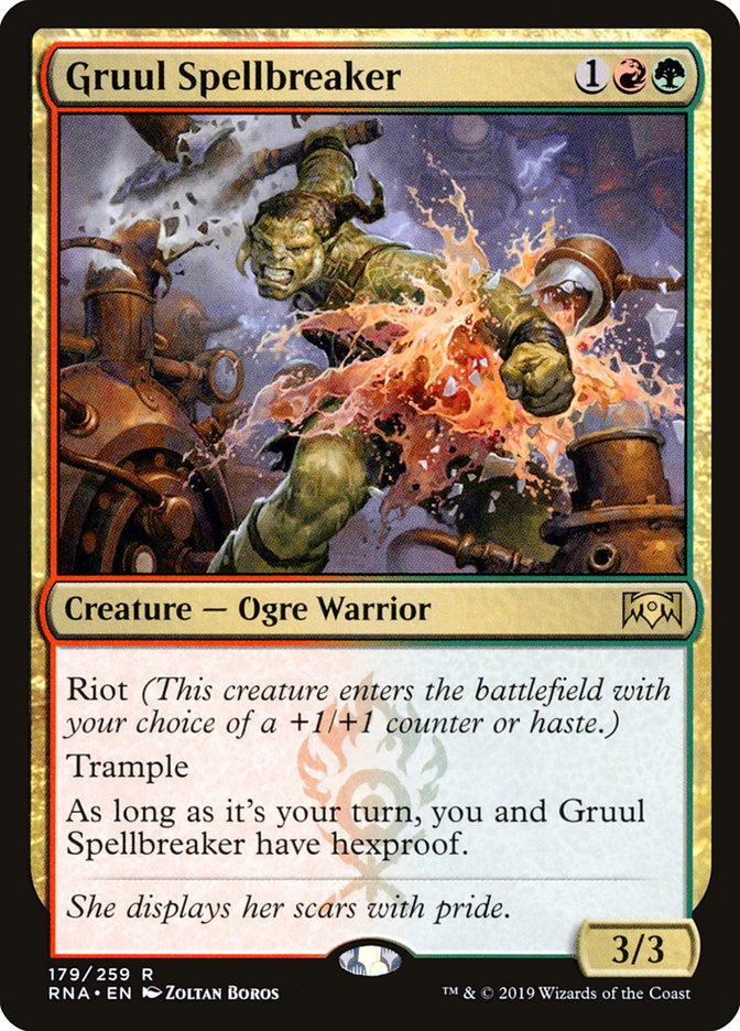 Gruul Spellbreaker - Ravnica Allegiance (RNA)