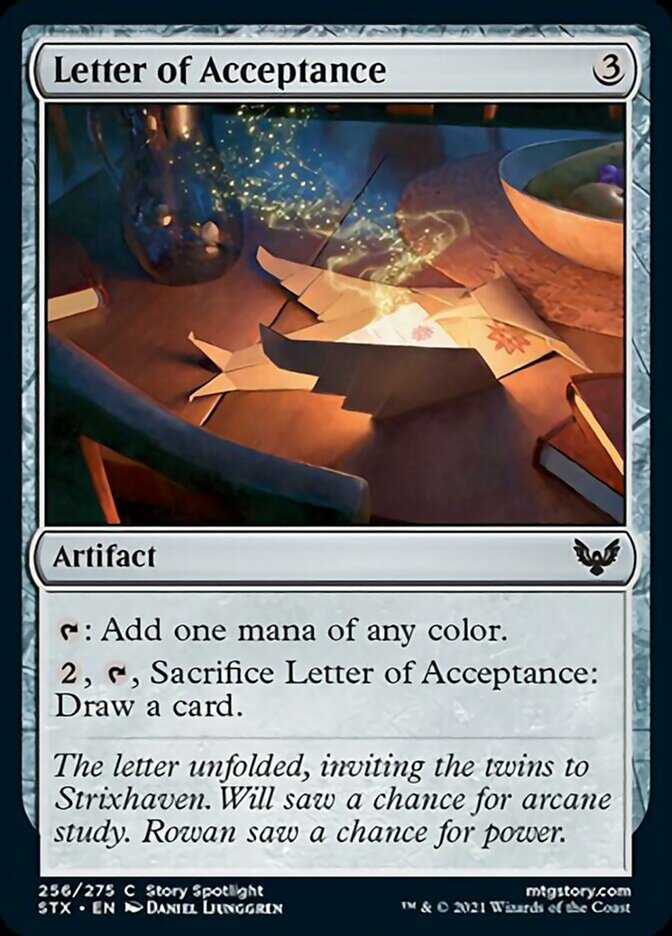 Letter of Acceptance - Strixhaven: School of Mages (STX)