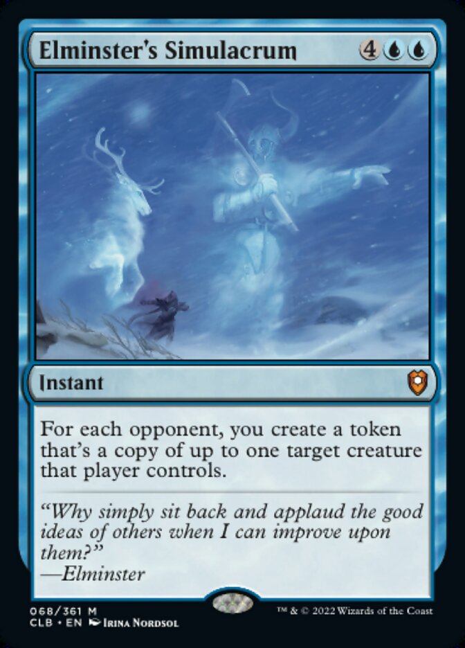 Elminster's Simulacrum - Commander Legends: Battle for Baldur's Gate (CLB)