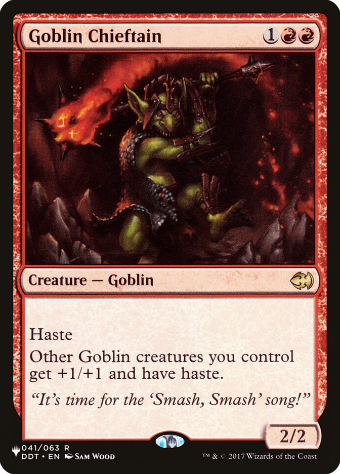 Goblin Chieftain - The List (PLIST)