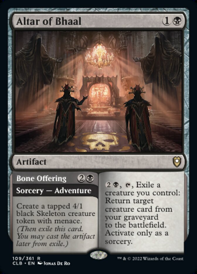 Altar of Bhaal // Bone Offering - Commander Legends: Battle for Baldur's Gate (CLB)