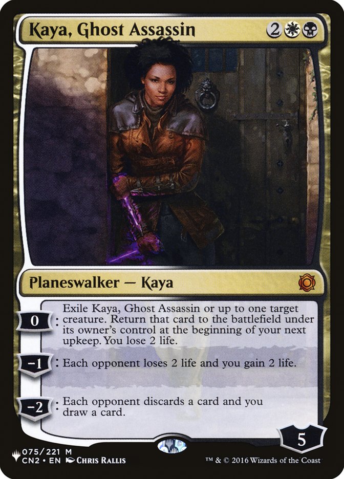 Kaya, Ghost Assassin - The List (PLIST)