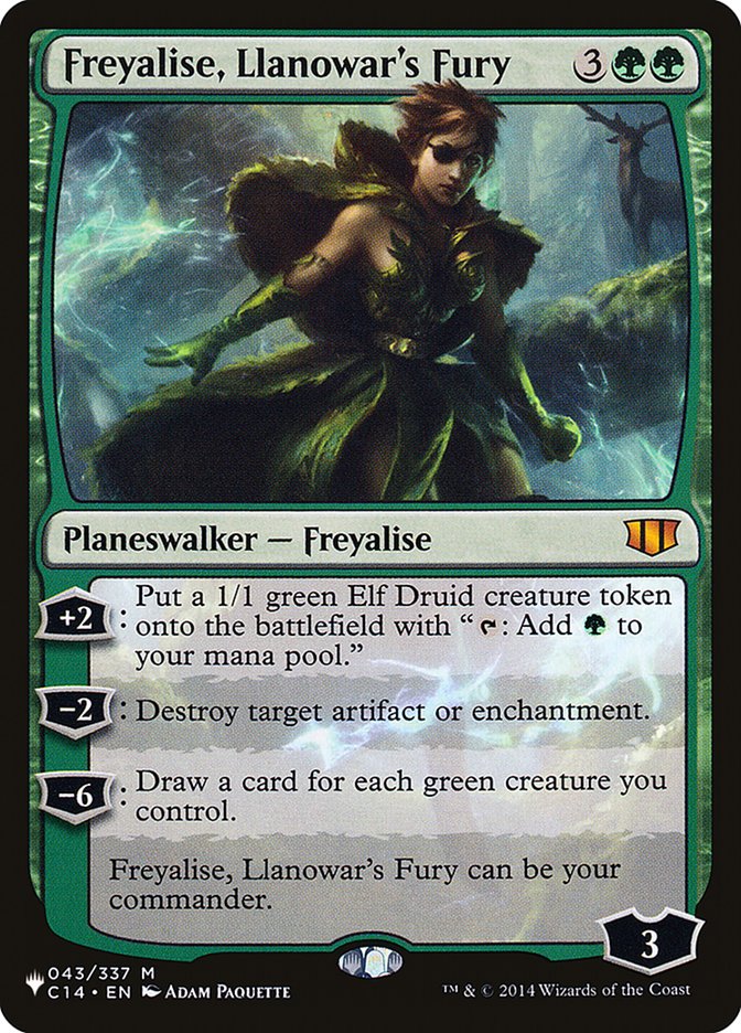 Freyalise, Llanowar's Fury - The List (PLIST)