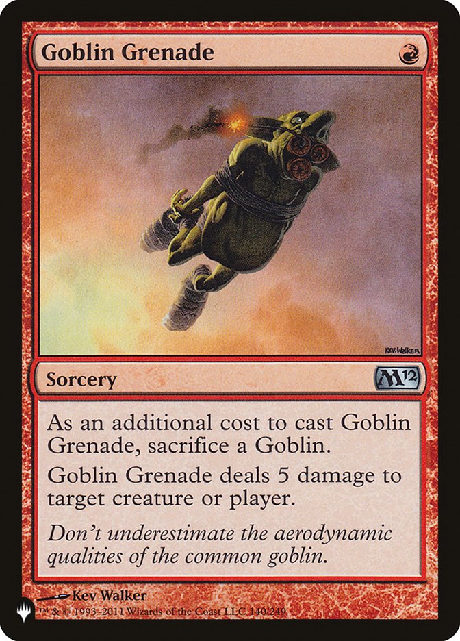 Goblin Grenade - The List (PLIST)