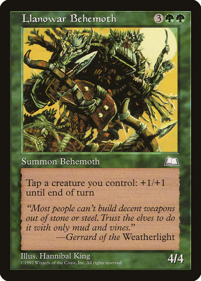 Llanowar Behemoth - Weatherlight (WTH)