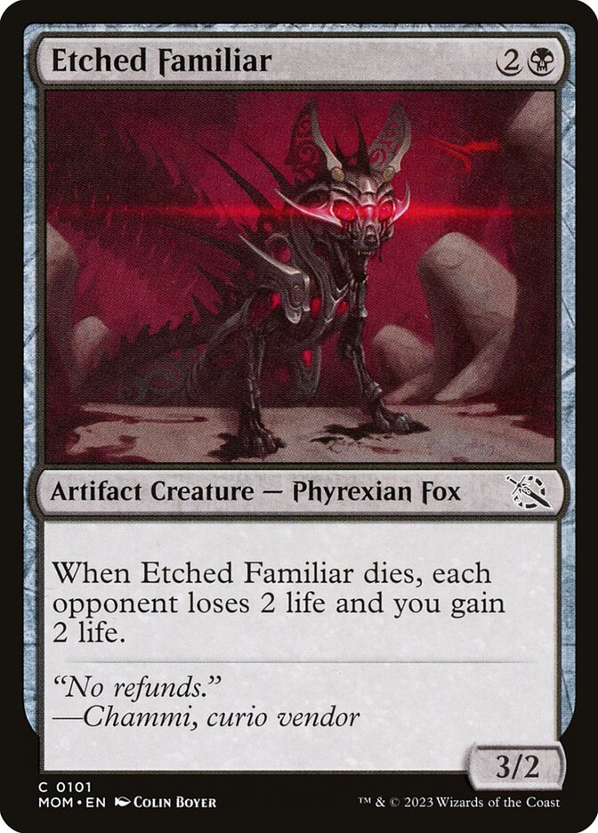 Etched Familiar - March of the Machine (MOM)