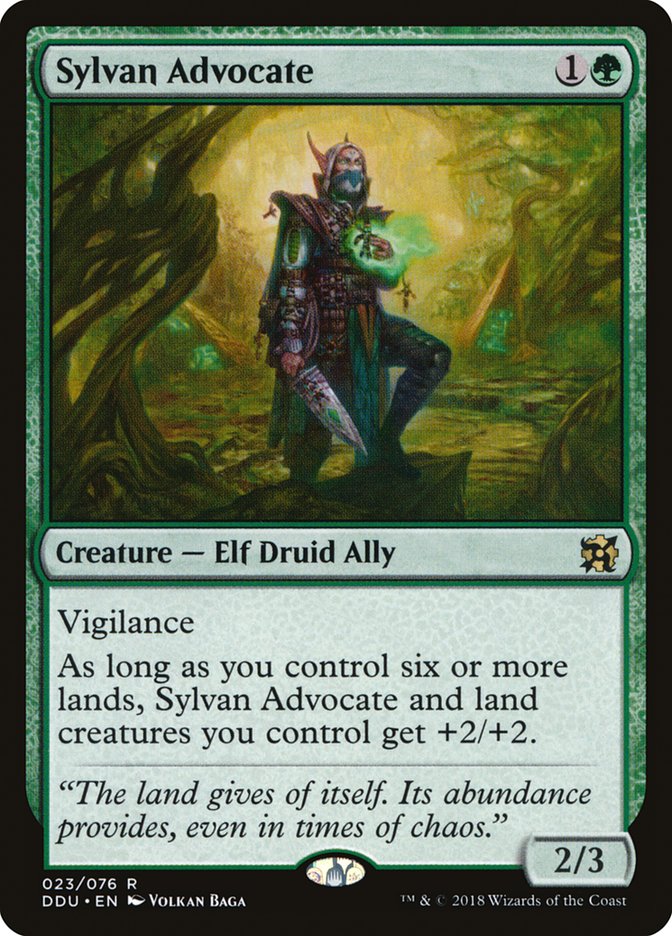 Sylvan Advocate - Duel Decks: Elves vs. Inventors (DDU)
