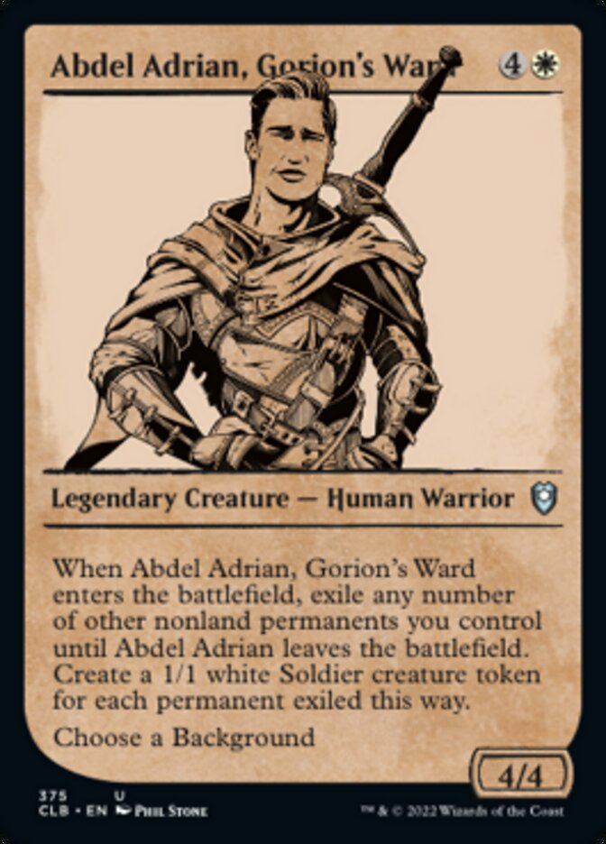 Abdel Adrian, Gorion's Ward - [Foil, Showcase] Commander Legends: Battle for Baldur's Gate (CLB)