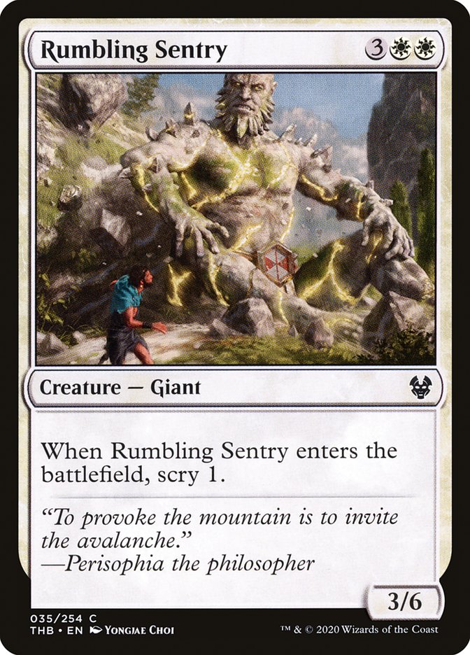 Rumbling Sentry - Theros Beyond Death (THB)
