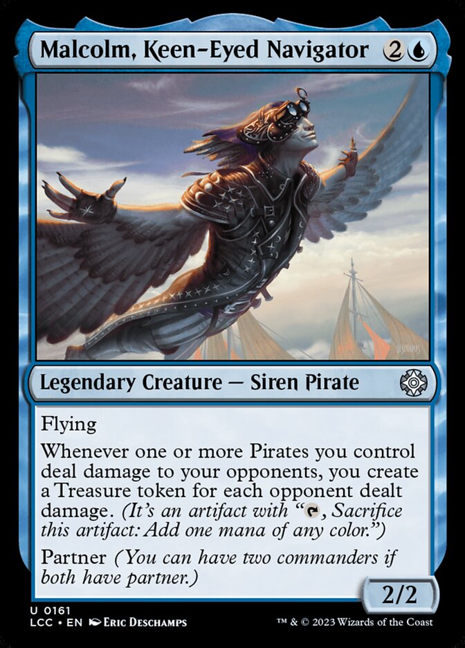 Malcolm, Keen-Eyed Navigator - Lost Caverns of Ixalan Commander (LCC)