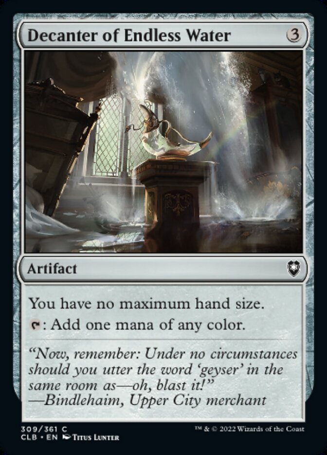 Decanter of Endless Water - Commander Legends: Battle for Baldur's Gate (CLB)