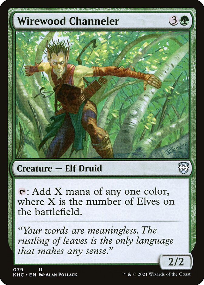 Wirewood Channeler - Kaldheim Commander (KHC)