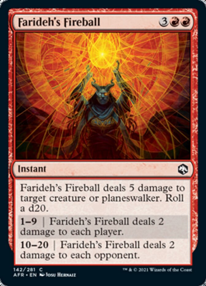 Farideh's Fireball - Adventures in the Forgotten Realms (AFR)