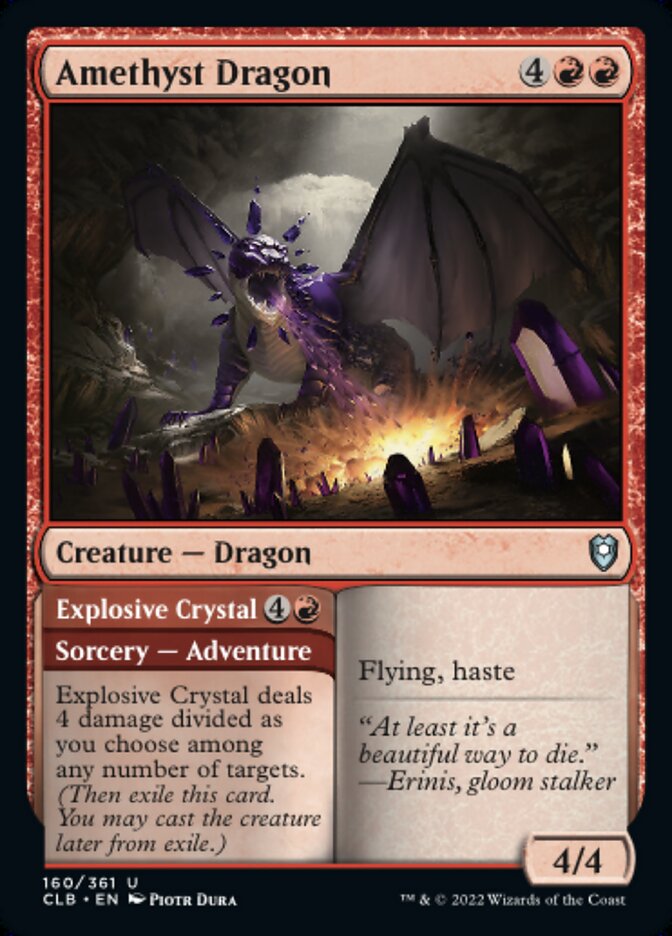 Amethyst Dragon // Explosive Crystal - Commander Legends: Battle for Baldur's Gate (CLB)