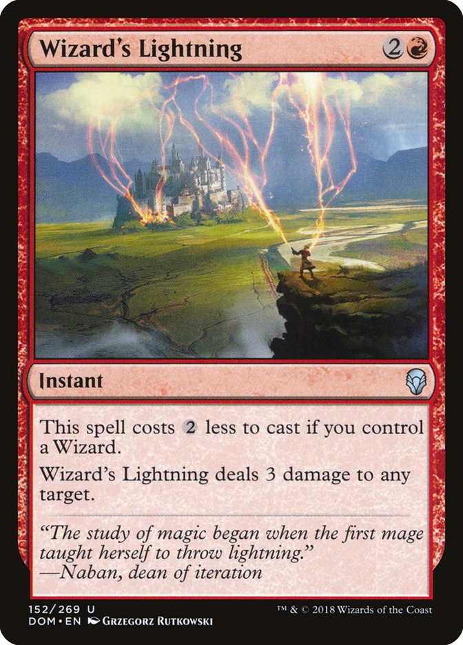 Wizard's Lightning - Dominaria (DOM)