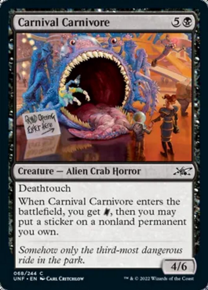 Carnival Carnivore - Unfinity (UNF)