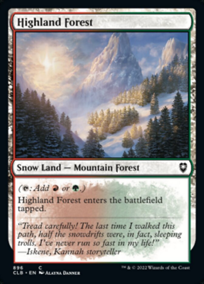 Highland Forest - Commander Legends: Battle for Baldur's Gate (CLB)