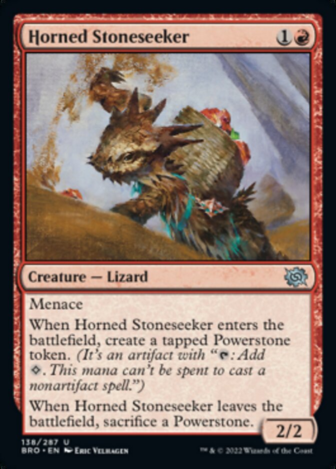Horned Stoneseeker - The Brothers' War (BRO)