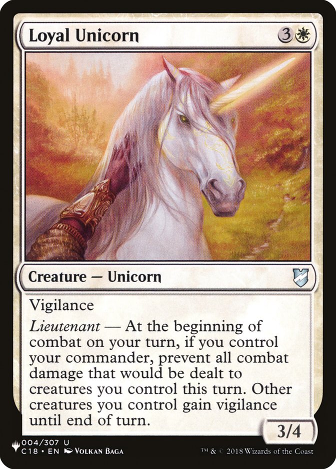 Loyal Unicorn - The List (PLIST)