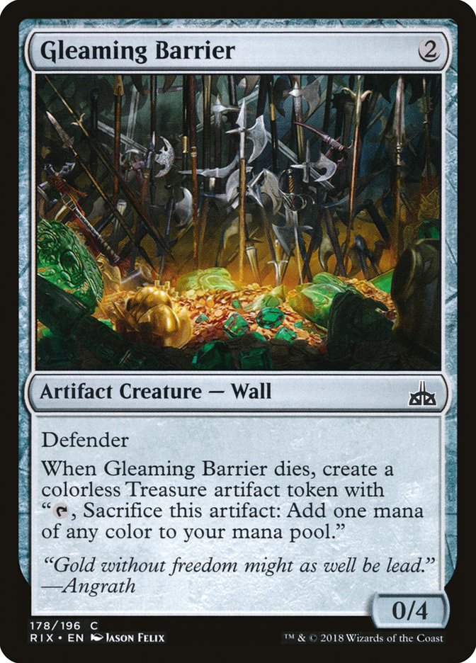 Gleaming Barrier - Rivals of Ixalan (RIX)
