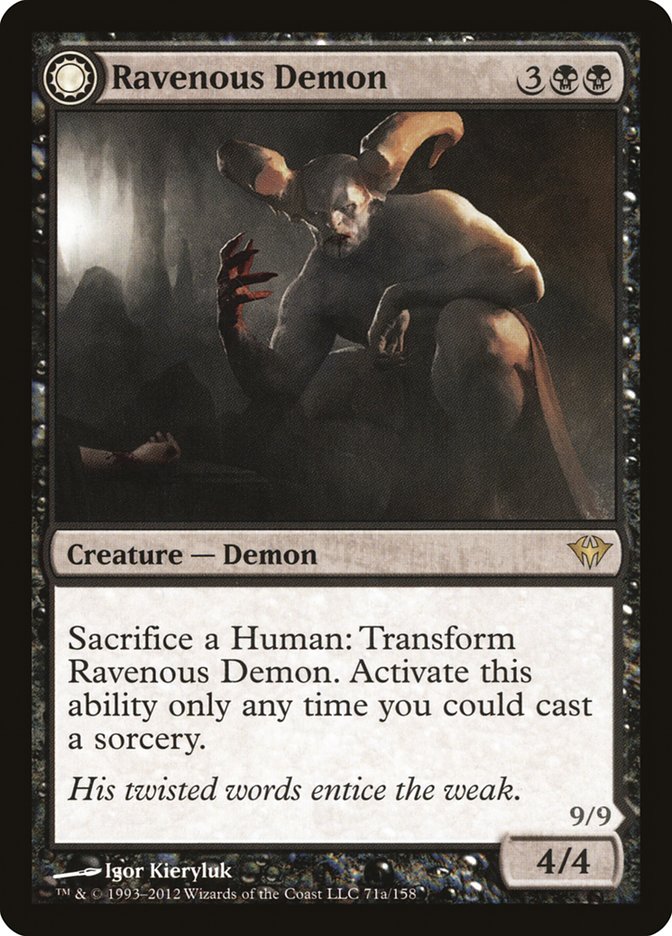 Ravenous Demon // Archdemon of Greed - Dark Ascension (DKA)