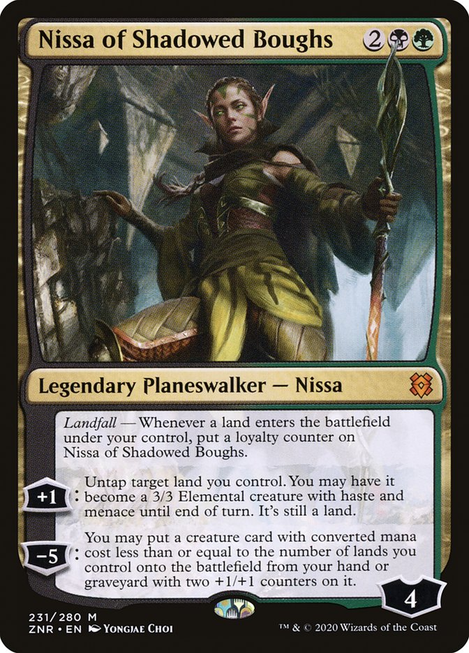 Nissa of Shadowed Boughs - Zendikar Rising (ZNR)