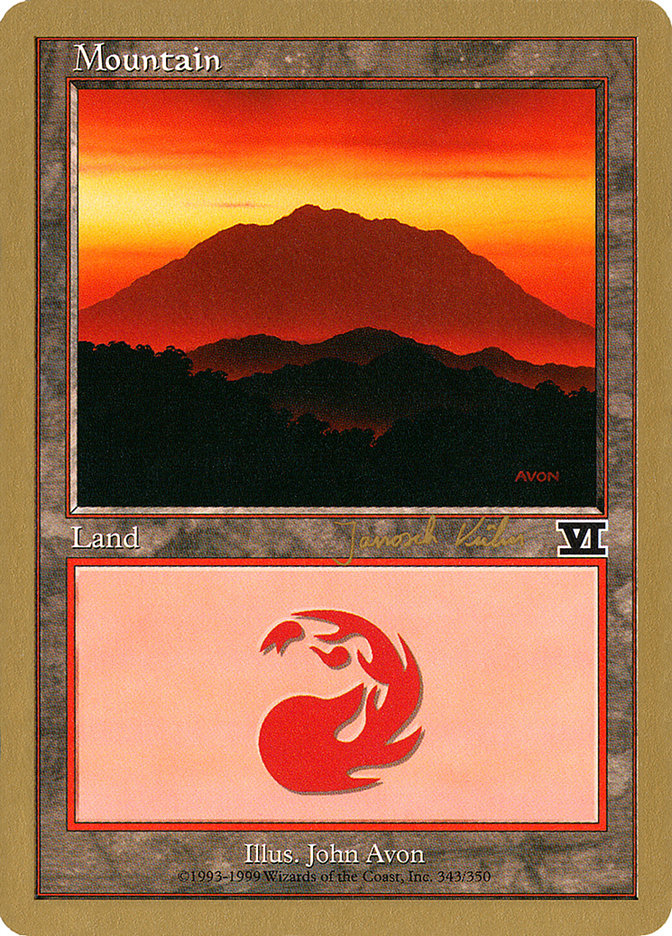 Mountain - World Championship Decks 2000 (WC00)