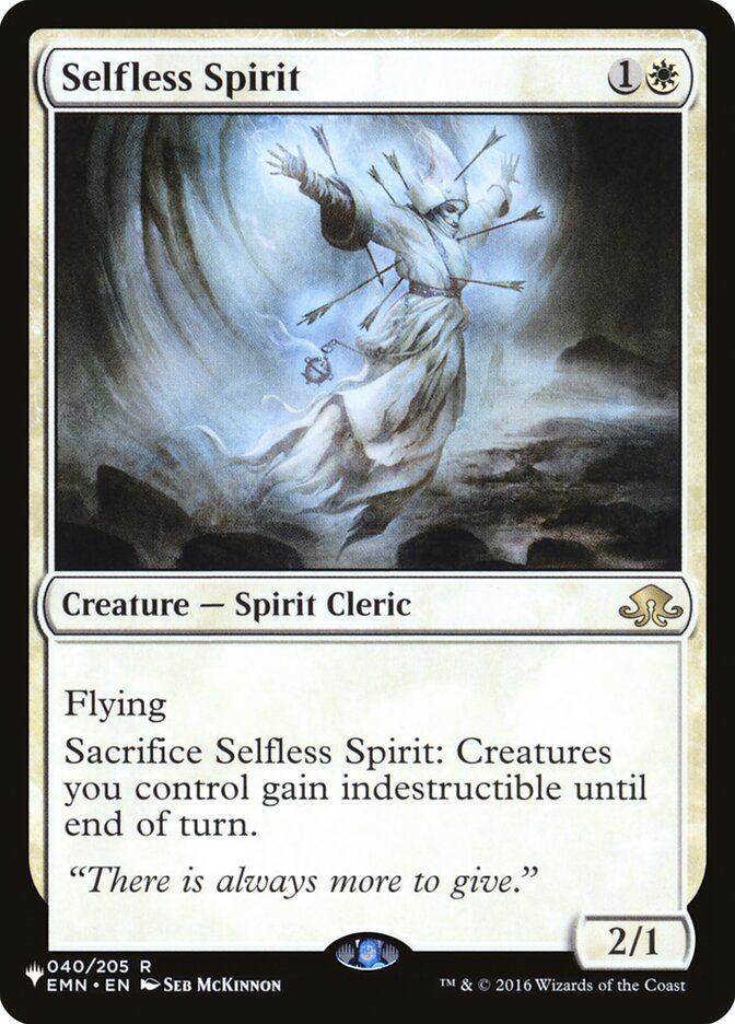 Selfless Spirit - The List (PLIST)