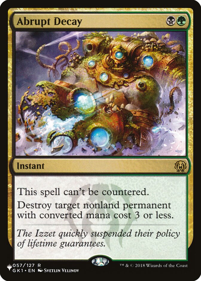 Abrupt Decay - The List (PLIST)
