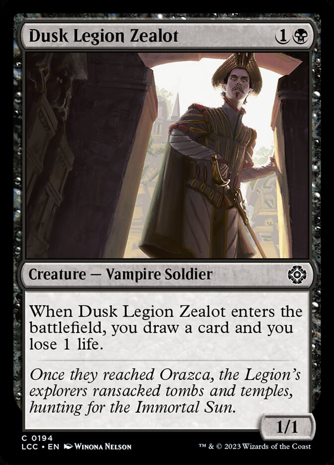 Dusk Legion Zealot - Lost Caverns of Ixalan Commander (LCC)