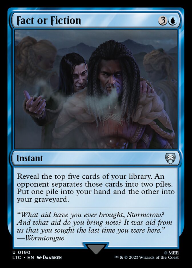 Fact or Fiction - Tales of Middle-earth Commander (LTC)