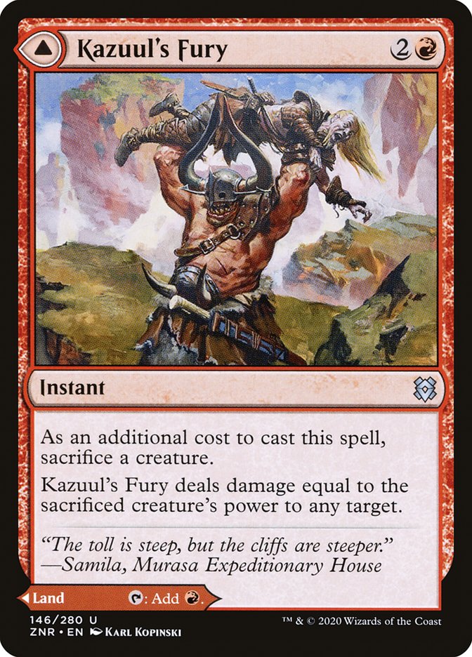Kazuul's Fury // Kazuul's Cliffs - Zendikar Rising (ZNR)