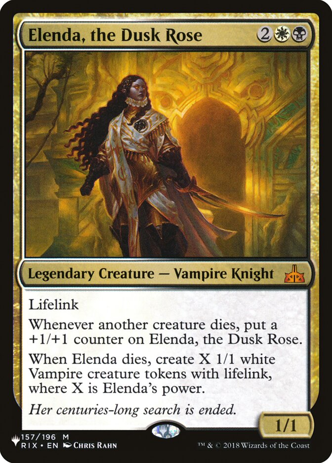 Elenda, the Dusk Rose - The List (PLIST)