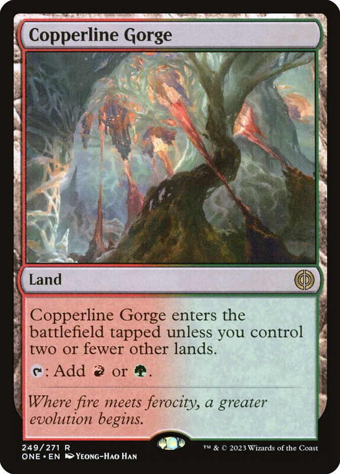 Copperline Gorge - Phyrexia: All Will Be One (ONE)