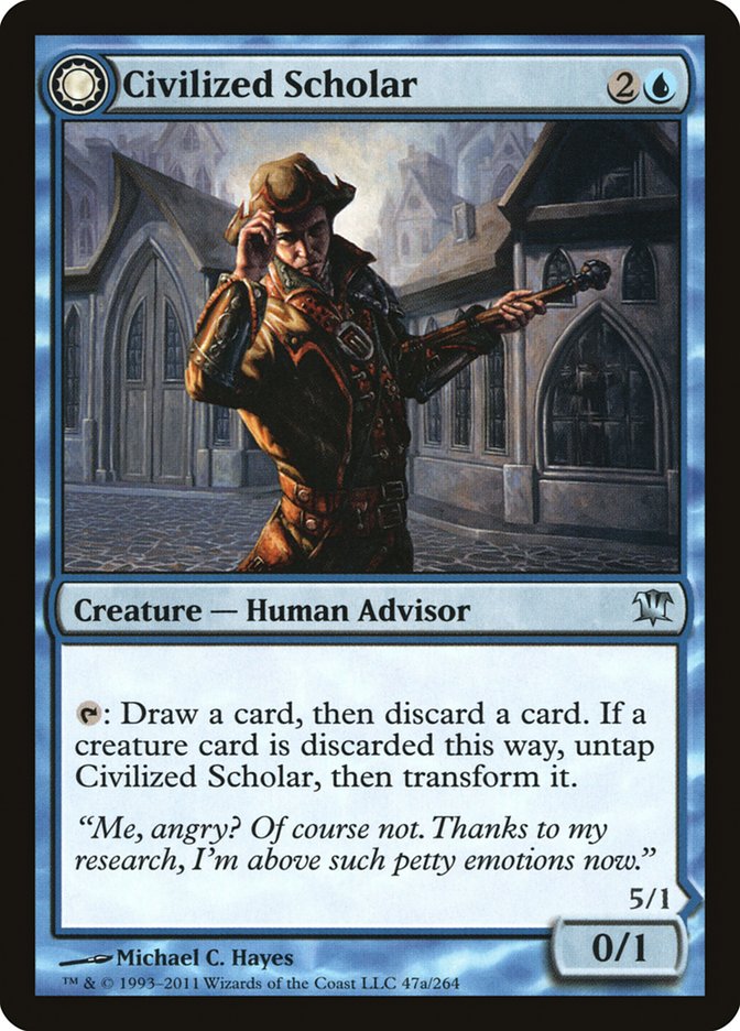 Civilized Scholar // Homicidal Brute - Innistrad (ISD)
