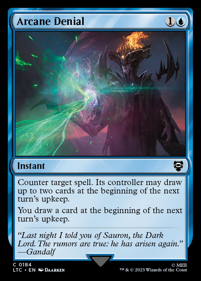 Arcane Denial - Tales of Middle-earth Commander (LTC)