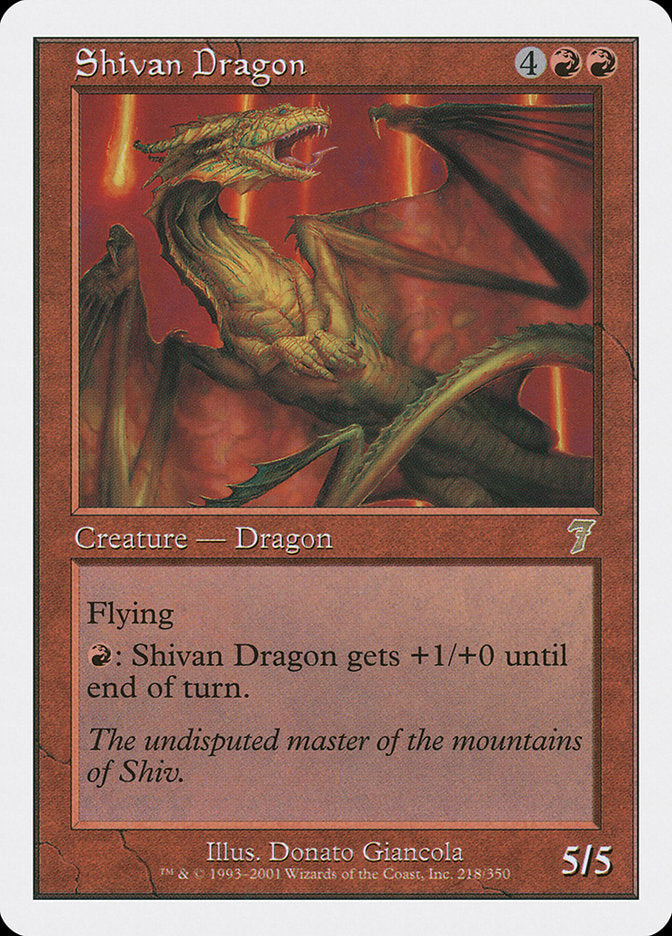 Shivan Dragon - Seventh Edition (7ED)