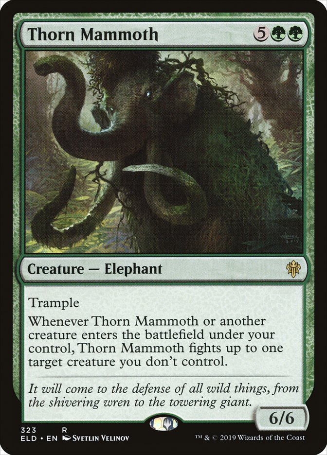 Thorn Mammoth - Throne of Eldraine (ELD)