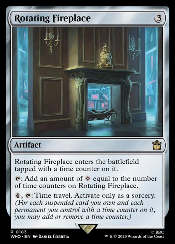 Rotating Fireplace - Doctor Who (WHO)