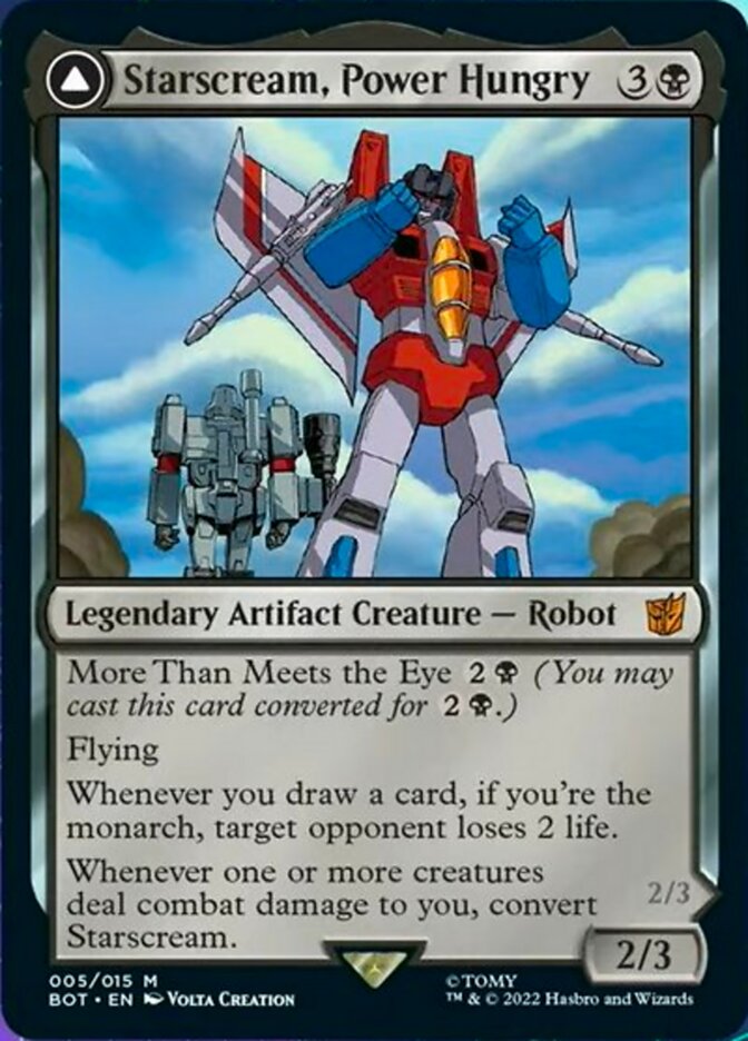 Starscream, Power Hungry // Starscream, Seeker Leader - Transformers (BOT)