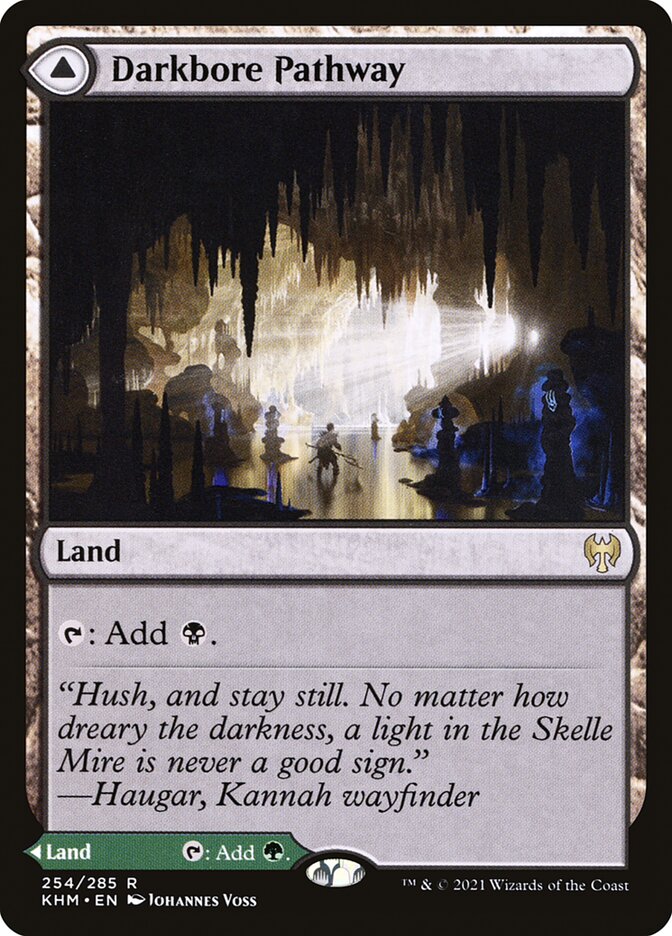 Darkbore Pathway // Slitherbore Pathway - Kaldheim (KHM)