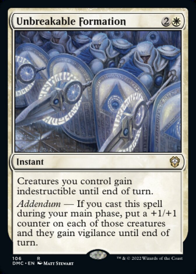 Unbreakable Formation - Dominaria United Commander (DMC)
