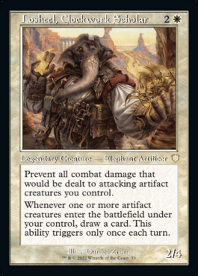 Losheel, Clockwork Scholar - The Brothers' War Commander (BRC)