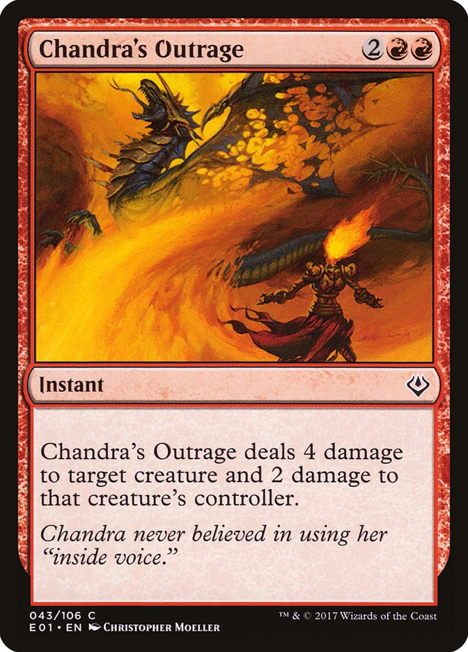 Chandra's Outrage - Archenemy: Nicol Bolas (E01)