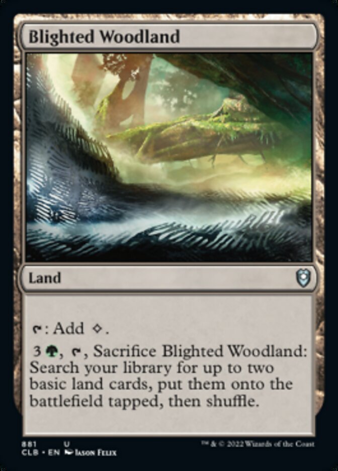 Blighted Woodland - Commander Legends: Battle for Baldur's Gate (CLB)