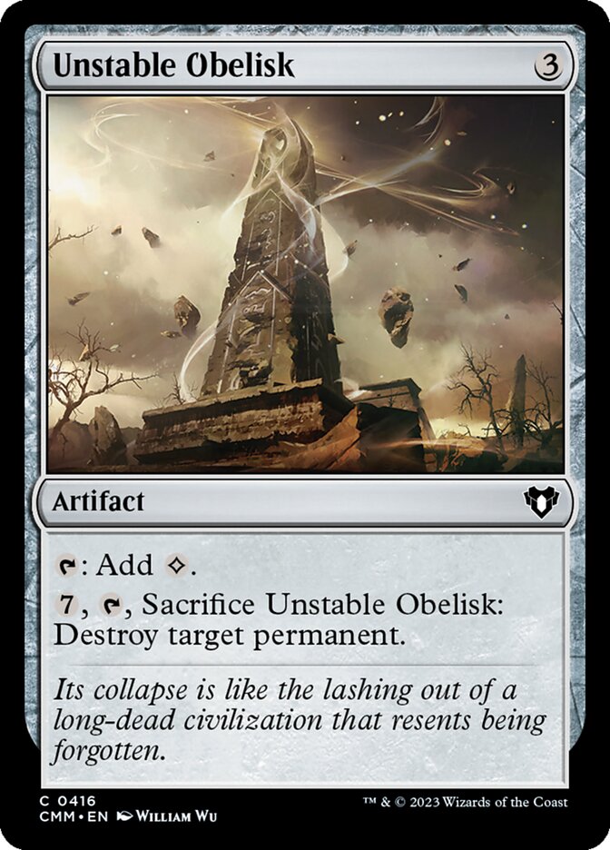 Unstable Obelisk - Commander Masters (CMM)