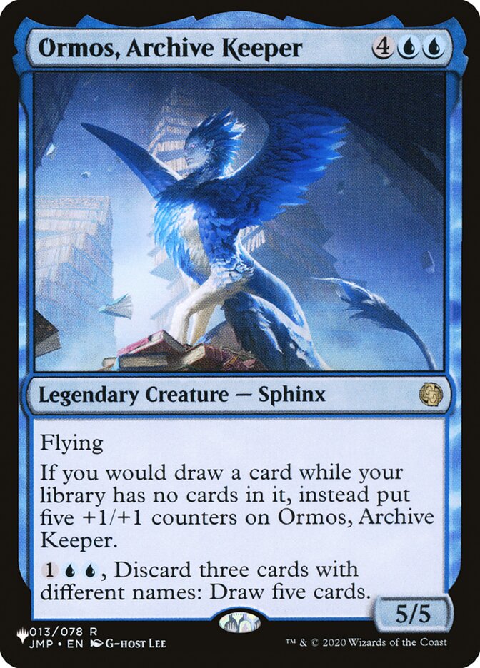 Ormos, Archive Keeper - The List (PLIST)