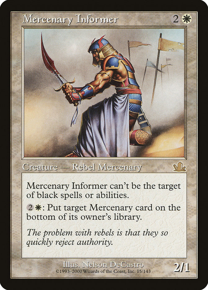 Mercenary Informer - Prophecy (PCY)