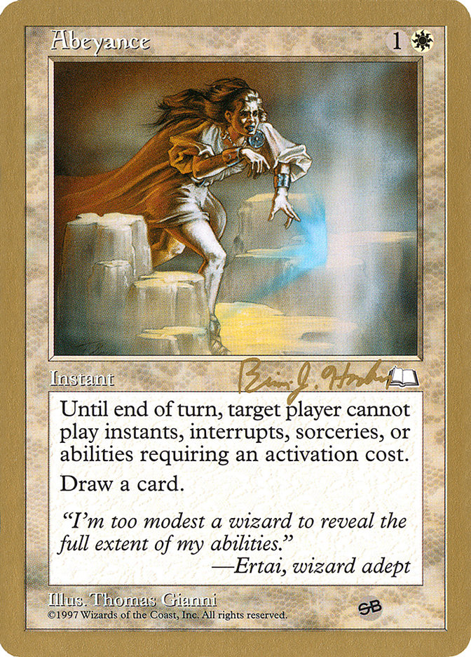 Abeyance - World Championship Decks 1998 (WC98)